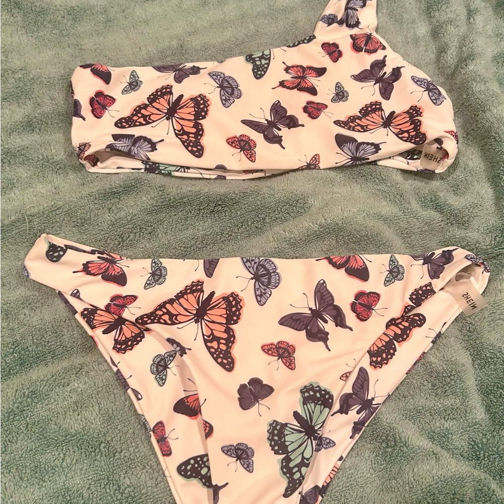 SHEIN Butterfly Print Bikini - Multicolor